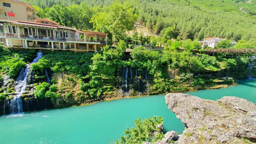 A Day in Permet: Swim in Thermal Baths and Langarica Canyon - The drive from Saranda, Ksamil, or Gjirokaster