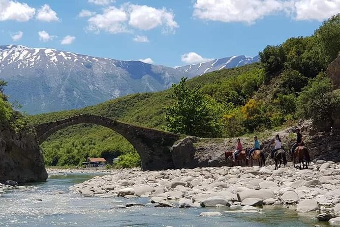 Amazing Horse Riding Experience at Vjosa National Park in Permet - Snacks, fruit, cookies, and local wine