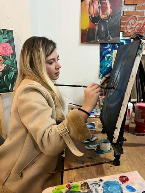 Art & Wine in Tirana - Create Your Souvenir With Us - Wine, cafe atmosphere, and the cost of extras