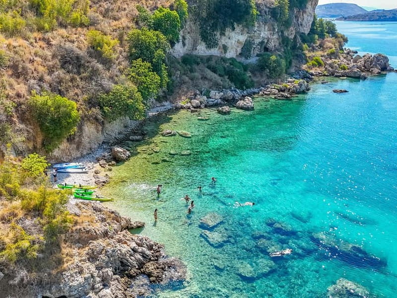 Caves of Porto Palermo: Kayak/SUP Tour with Castle Sea View - The castle view from offshore