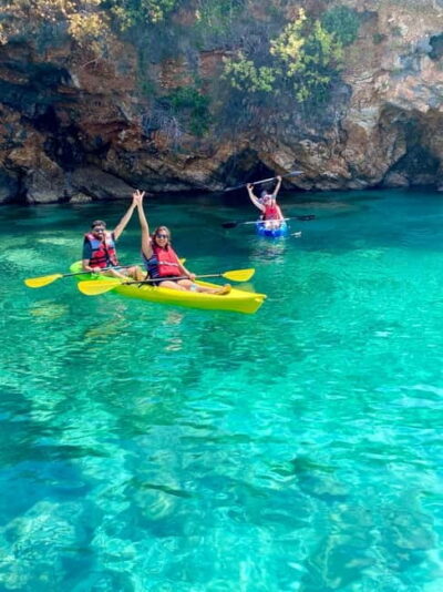 Caves of Porto Palermo: Kayak/SUP Tour with Castle Sea View