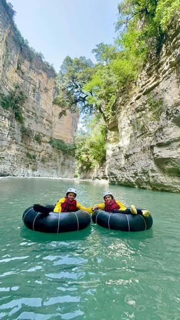 Çorovoda: Osumi Canyon Rafting/River Tubing Tour - Waterfall of Love is the main pause