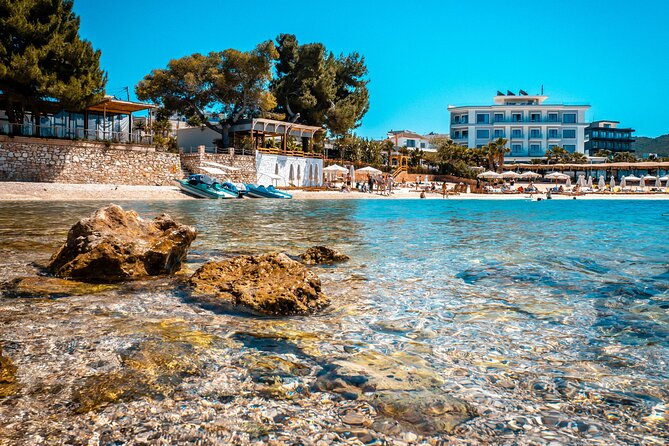 Durres/Golem: Day Tour to Saranda, Ksamil, Blue Eye & Vjosa River - Two hours in Ksamil, the main event for beach lovers