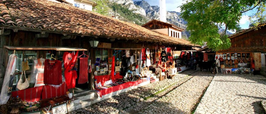 Durres/Golem: Kruja Castle & Bazaar with Traditional Lunch - The Old Bazaar gives you time to browse
