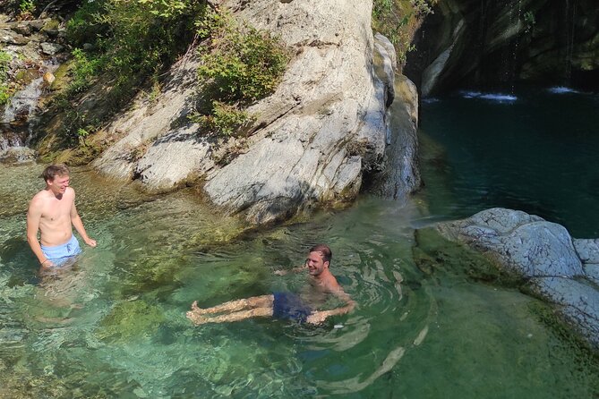 From Berat exploring Bogova waterfall & Osumi canyon - A local meal, fruit, coffee, and simple extras