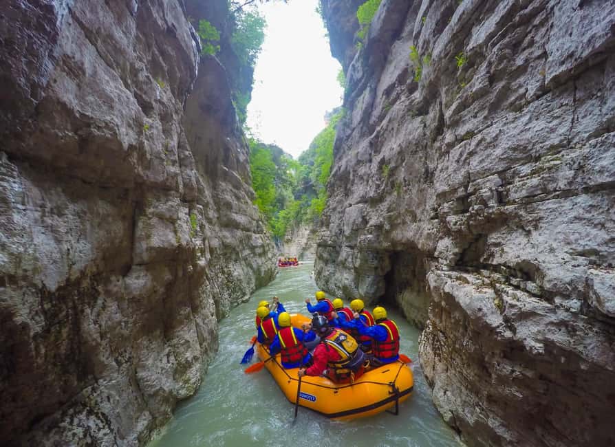 From Berat: Osumi Canyon Rafting, Kayak, & River Tubing Tour - Lunch, facilities, and the $51 price