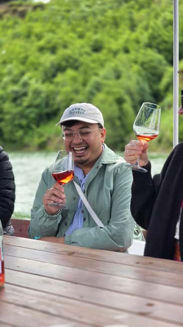 From Durrës: Albanian Wine Tasting with Vineyard & Boat Tour - Walking through the vineyard and entering the cellar