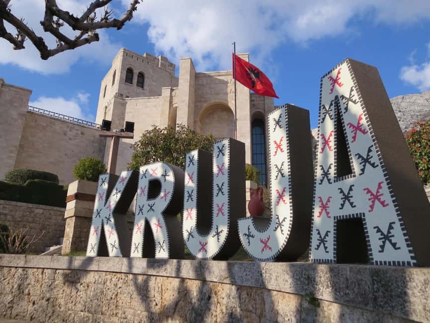 From Durres/Golem: Kruja Castle, Old Bazaar & Sari Salltik - Inside Kruja Castle and the story of Skanderbeg