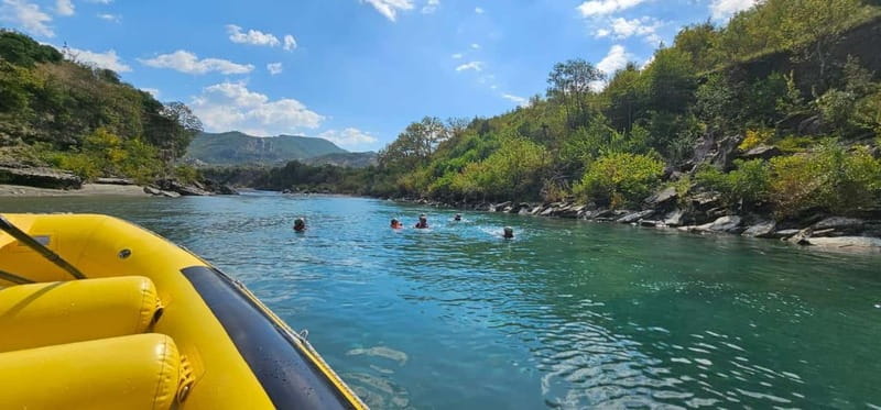 From Permet: Amazing Rafting Experience at Vjosa River - Swimming and Rock Jumps Along the Route