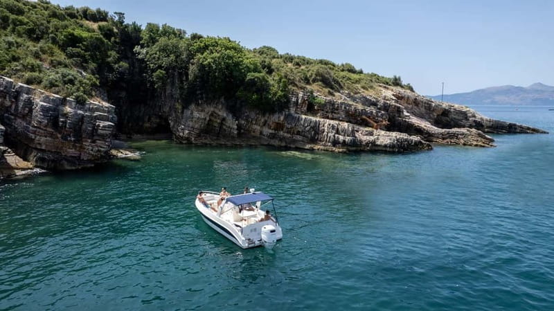 From Saranda, Boat tour to Krorëza,Kakome, and Turtle Cave. - Leaving Saranda for the quieter coast