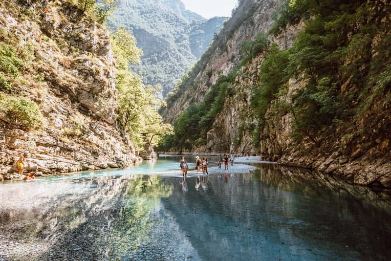 From Shkoder: Komani Lake and Shala River - Arriving at the mouth of the Shala River