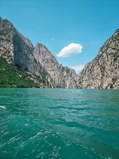 From Shkoder: Komani Lake and Shala River - The one-hour boat ride across Komani Lake