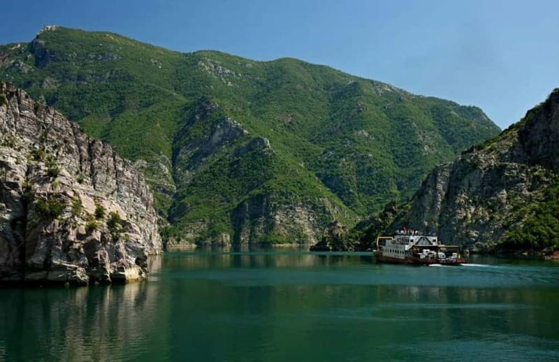 From Shkodra: Koman Lake Adventure with Boat Ride & Kayak - The 40 to 45 minute ferry ride
