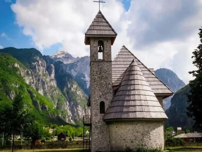 From: Tirana and Shkoder: Theth & Blue Eye Full Day Tour. - Qafa e Thores and the road into the Alps