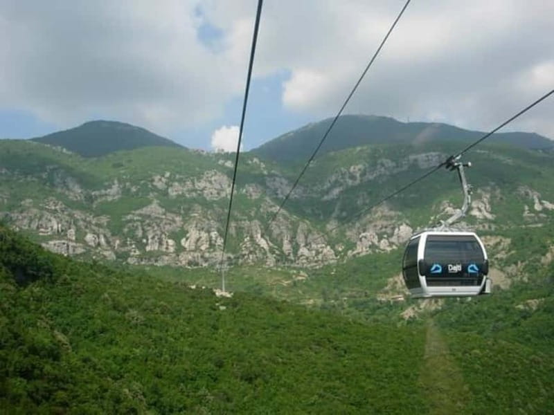 FROM TIRANA: Bovilla Lake & Gamti Mountain Hiking Trip - A seasonal river stop below the dam