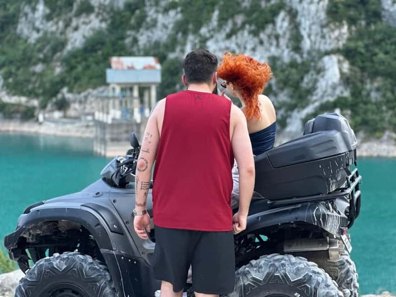 From Tirana: Bovilla Quad Highlights Tour - The first 40 minutes: riding toward Bovilla Lake