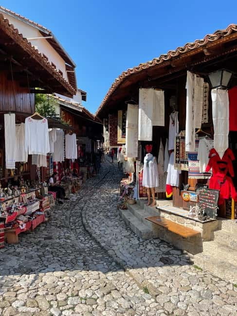 From Tirana: Durres & Kruja History and Local Food Day Trip - Walking the Old Bazaar in Kruja