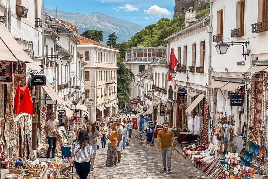 From Tirana/Durres: Saranda & Ksamil Beach and Gjirokastra - The early pickup and long road south