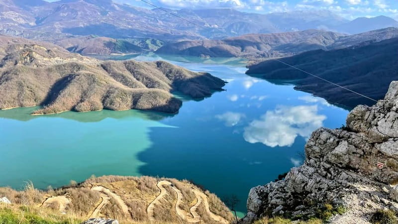 From Tirana: Hike on Gamti Mt & Bovilla Lake on Land Rover - A brief look at Bovilla Lake