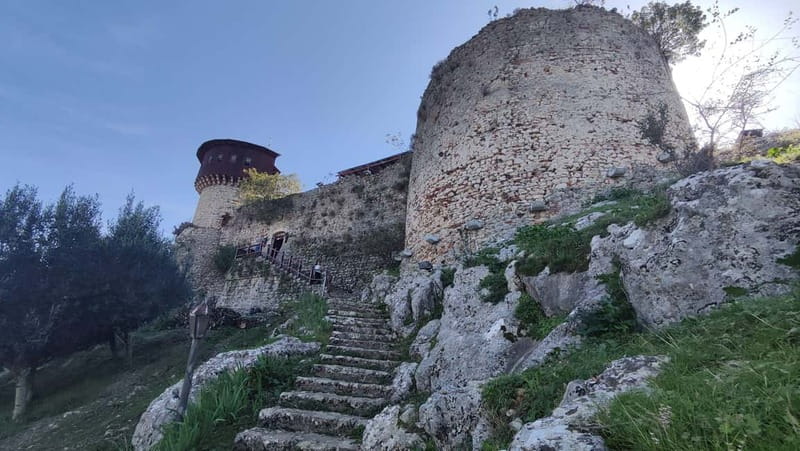From Tirana: Petrela Castle and Biggest ZipLine in Balkan - One hour of free time in Petrelë