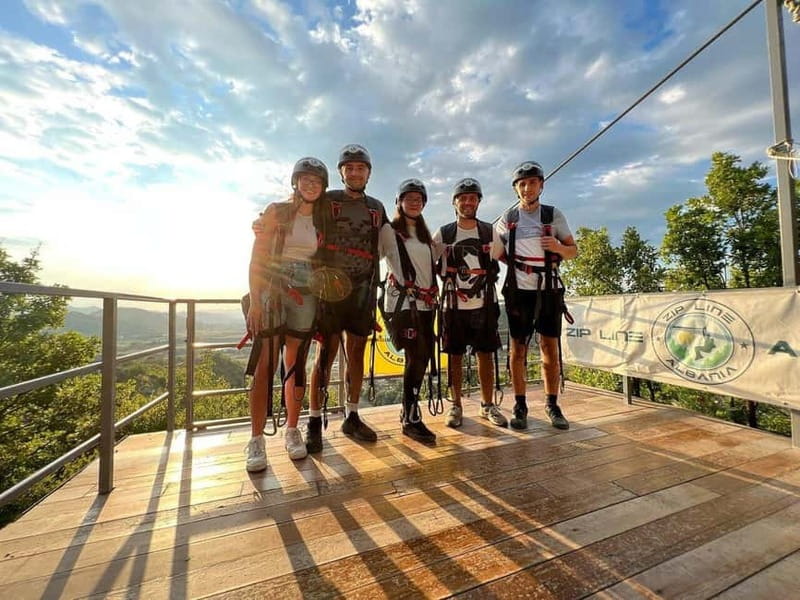 From Tirana: Petrela Zipline Adventure with Transport - Key points at a glance