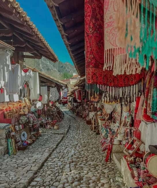 From Tirana/Shkoder: Kruja Castle, Old Bazaar, Sari Salltik - The Skanderbeg Museum and the Ottoman-era home