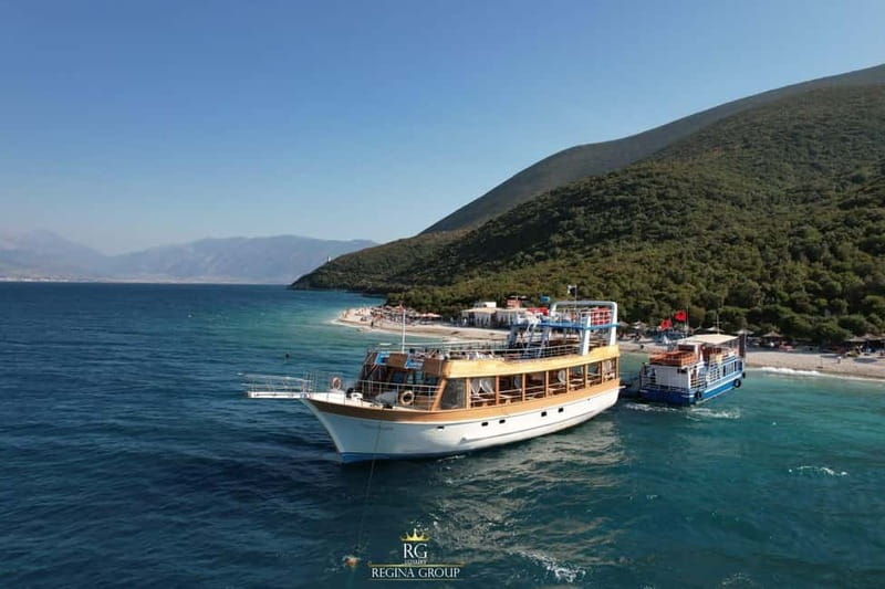 From Tirane/Durres/Golem: Daily Cruise in Sazan & Karaburun - Boarding the three-deck boat in Vlora