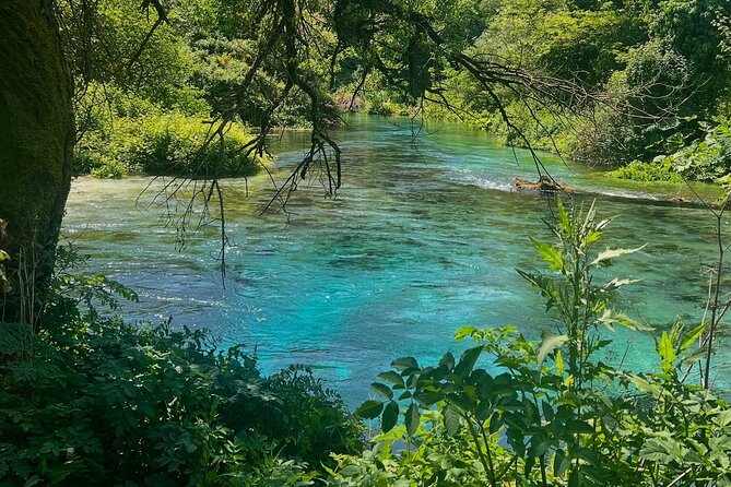 From Vlora: Albanian Riviera, Blue Eye & Gjirokaster Day Trip - Uji i Ftohtë in Tepelene: a cool first pause