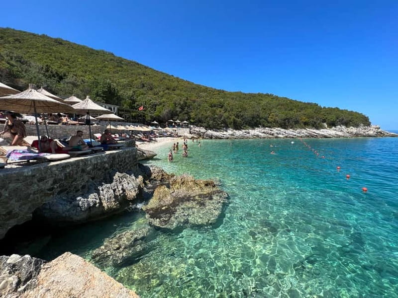 From Vlorë: Haxhi Ali Cave and Karaburun Speedboat Trip - Leaving Orikum Marina on a small speedboat