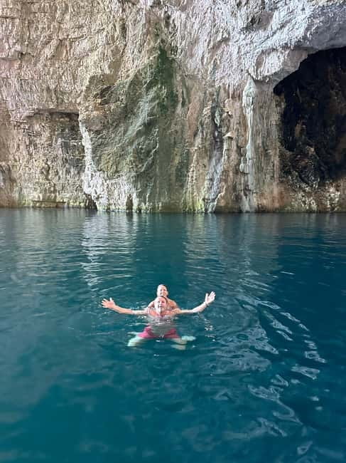 From Vlore: Haxhi Ali Cave & Karaburun Beach Speedboat Tour - St. Vasil Beach gives you the longest break