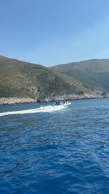 From Vlore: Haxhi Ali Cave&Karaburun Speedboat Tour - Leaving Vlore on a fast coastal ride