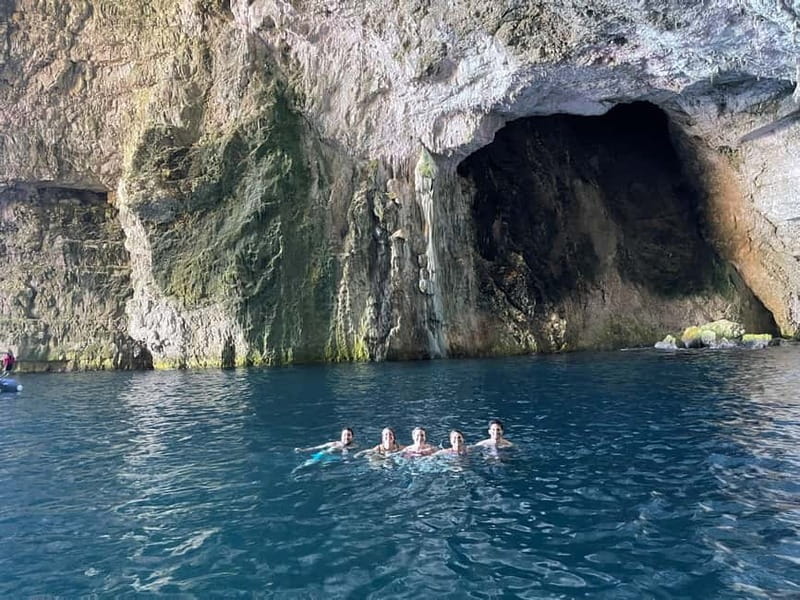 From Vlore: Haxhi Ali Cave Speedboat Tour with Snorkeling - The crew, language, and group feel