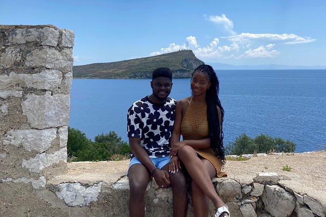 Full Day Tour from Albanian Riviera/Borsh to Dhermi and Llogara - Qeparo, stone houses beside turquoise water
