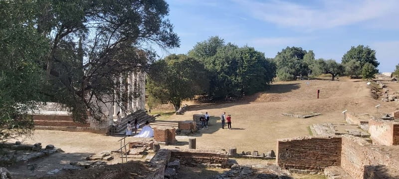 Full Day Trip to Durres, Apollonia and Ardenica Monastery - Durres and the amphitheatre beneath the modern city