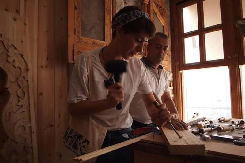 Gjirokaster: Wood Crafting Class - Meeting at Cerciz Topulli Square