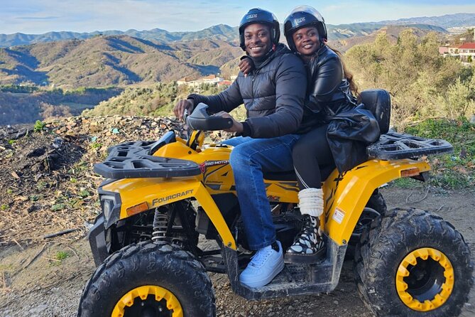 Guided Quad Biking Tour and Zipline in Tirana - Taking the zipline near the castle