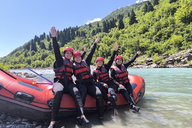 Guided Rafting Tour - Vjosa River National Park - Permet, Albania - The riverbank stop for swimming and a snack