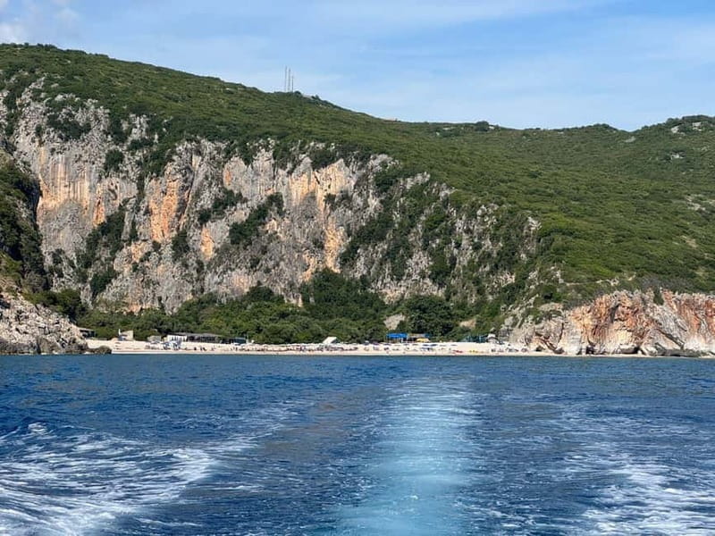 Himara: Hidden Beaches and Caves Small Group Boat Tour - Alevra Dhermi gives you a final 25-minute water stop