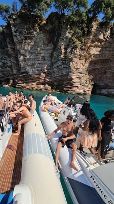 Ksamil Pigeon Cave Snorkeling free Drinks Speedboat In Group - Monastery Beach and its cave