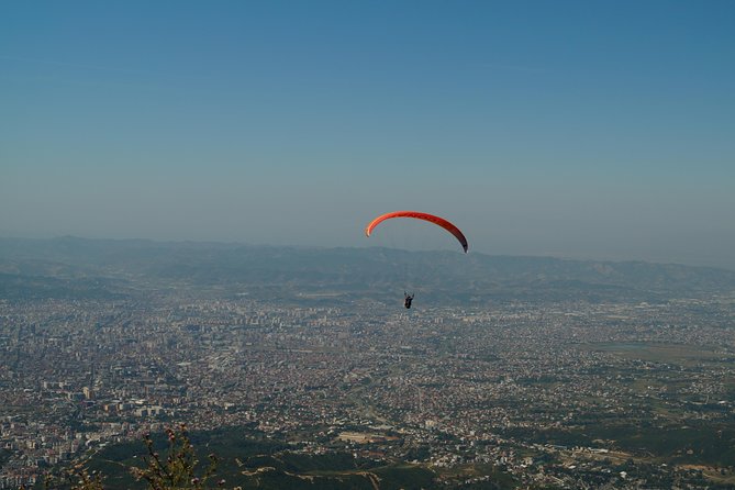 Paragliding Tandem Experience From Dajti Mountain - Leaving Tirana by cable car