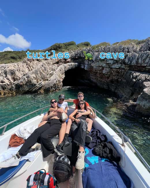 Pelagic Boat Tour7 destinations:drink+Snorkel+Umbrella️‍ - From Saranda to the first caves