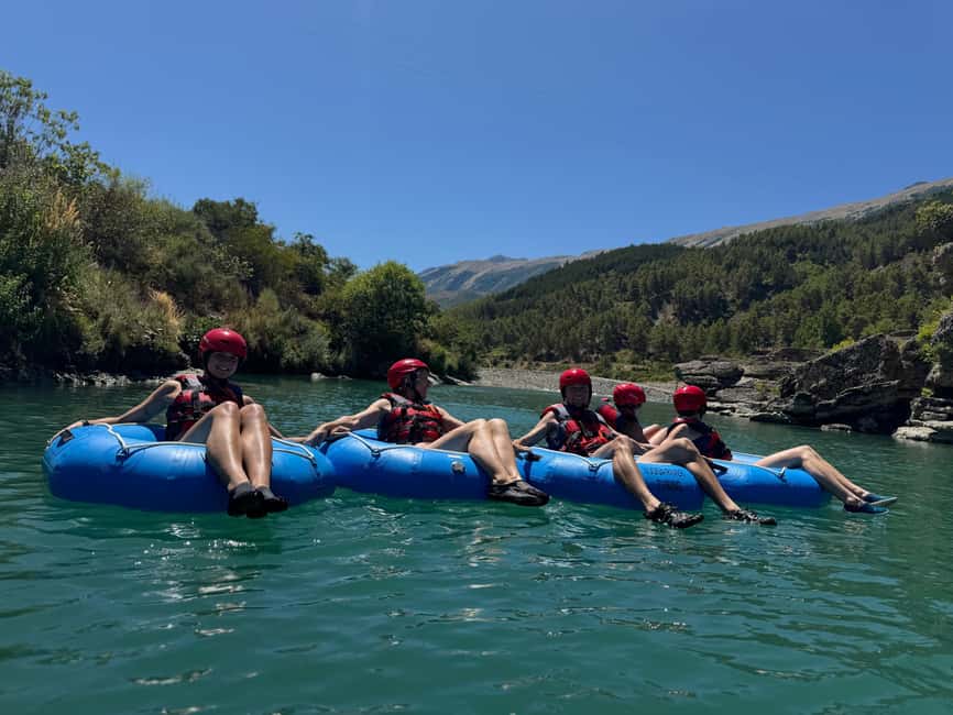 Permet: River Tubing/Rafting at Vjosa National Park - Turquoise water, mountain views, and a midriver break