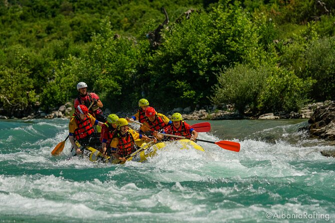 Rafting Vjosa River Gjirokastër Albania ARG - A relaxed run, not an extreme rafting day