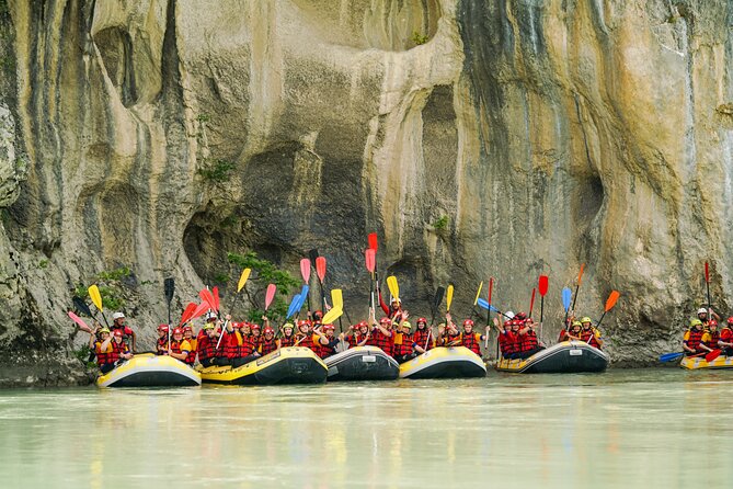 Rafting Vjosa River Gjirokastër Albania ARG - Small rapids, swimming, and cliff jumps