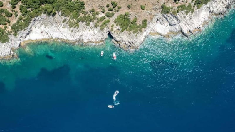 Saranda:Boat Tour to Kroreza with snorkelling,&umbrellas - Solders Bay and Kepi i Qefalit