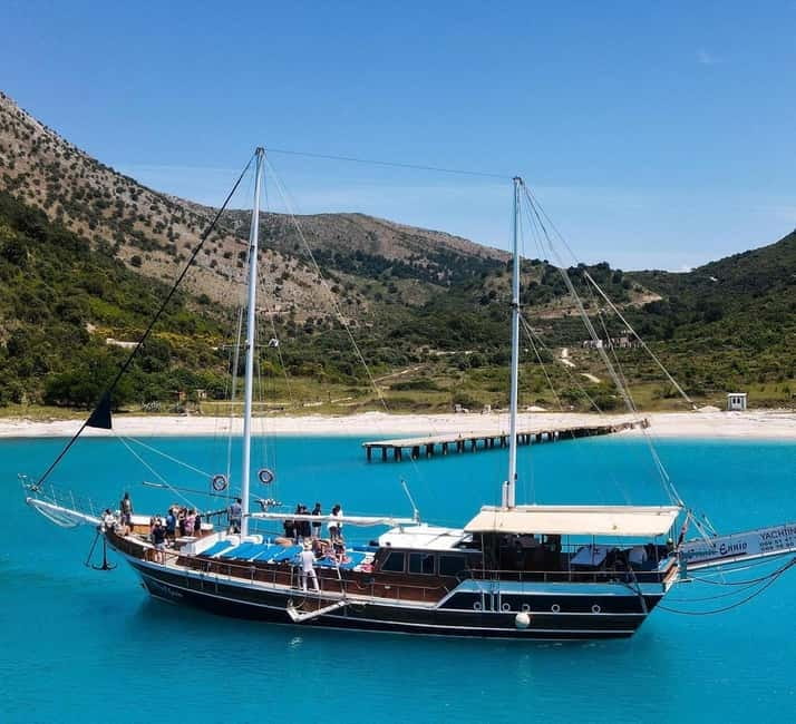 Saranda: Discover Secret Bays with Prince Ennio Yacht Tour - Qefali Beach: A Scenic First Look