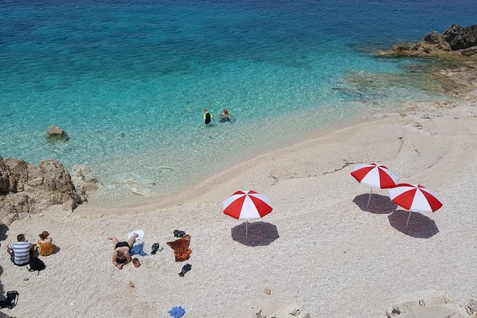 Saranda Jeep Safari 4x4 a Castle, Secret Beach and Blue Eye - The secret beach near Porto Palermo is the day’s best pause