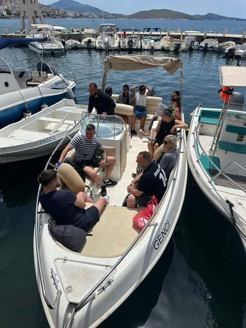 Sarandë: Ionian Coast Hidden Beaches and Caves Boat Tour - Gjiri i Kakomes offers another clear-water pause