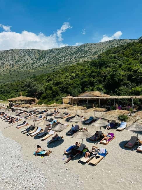 Sarandë:Krorez Boat Tour with Free Umbrella&Snorkelling mask - Soldiers Bay and Qefal add short bursts of water time