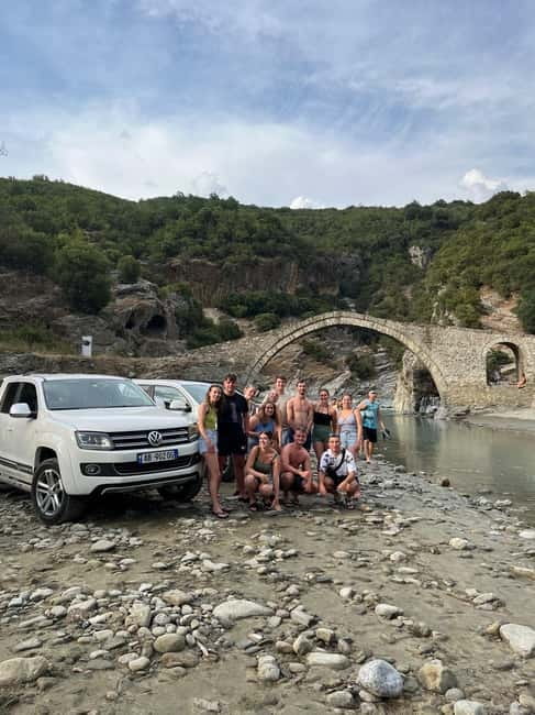 Sarande: Permet 4x4 Tour, Rafting and Thermal baths - The 100-minute 4x4 ride into the Gjirokastër District